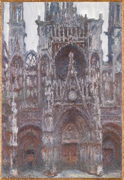 The Cathedral of Rouen. The Portal Seen from the Front, Brown Harmony by Claude Monet